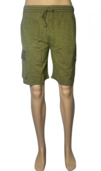 olive-green-cotton-cargo-shorts-unisex