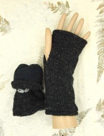 charcoal-wool-convertible-fingerless-gloves-with-floral-embroidery