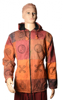 unisex-patchwork-cotton-hooded-jacket-with-earthy-spiritual-prints